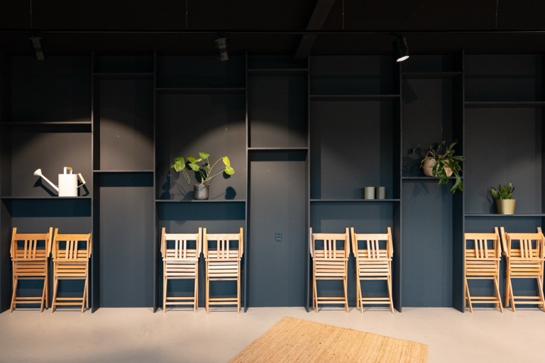 Workshopruimte — zaal vanaf de entree
